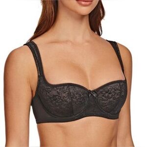 MELENECA Balconette Underwire Sexy Lace Bra